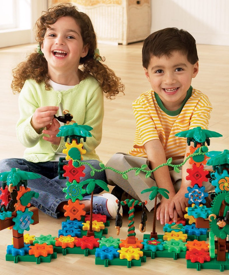 Learning Resources Gears! Gears! Gears! Movin Monkeys Building Set, Jungle-Themed Creative Play