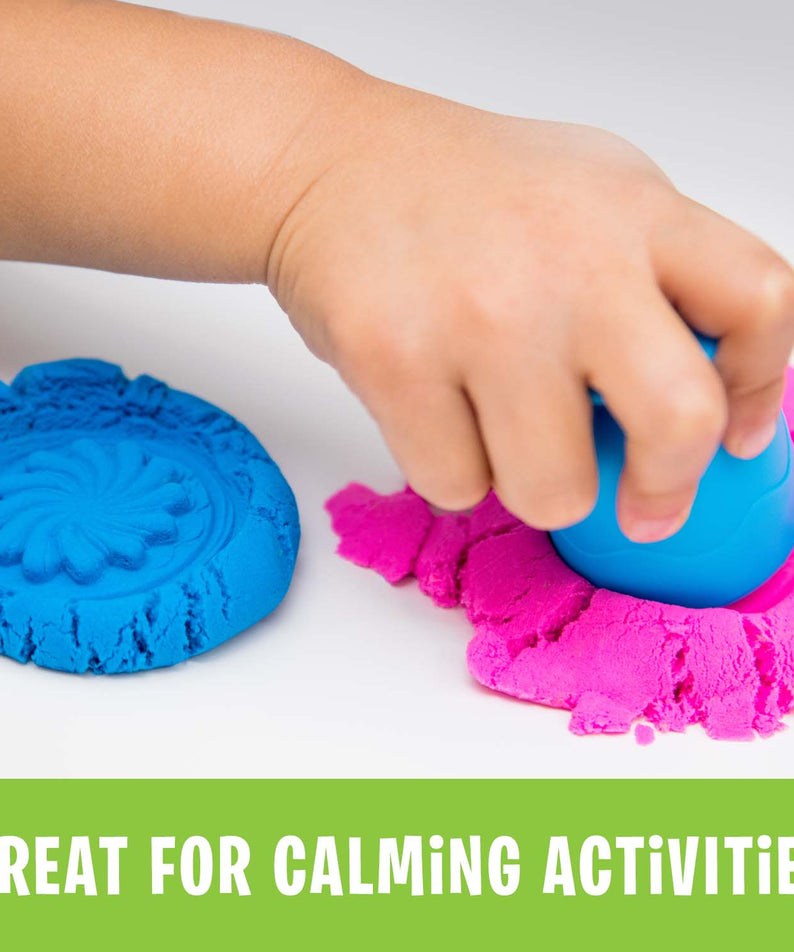 Learning Resources Playfoam Sand Sensory Set, Fine Motor Skill Development and Tactile Play, Never Dries Out, Includes Sensory Bin, Tools, and Playfoam Sand