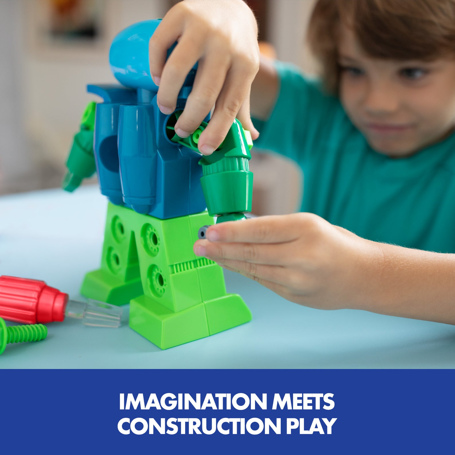 Learning Resources Design & Drill Robot, Construction Toy for Kids