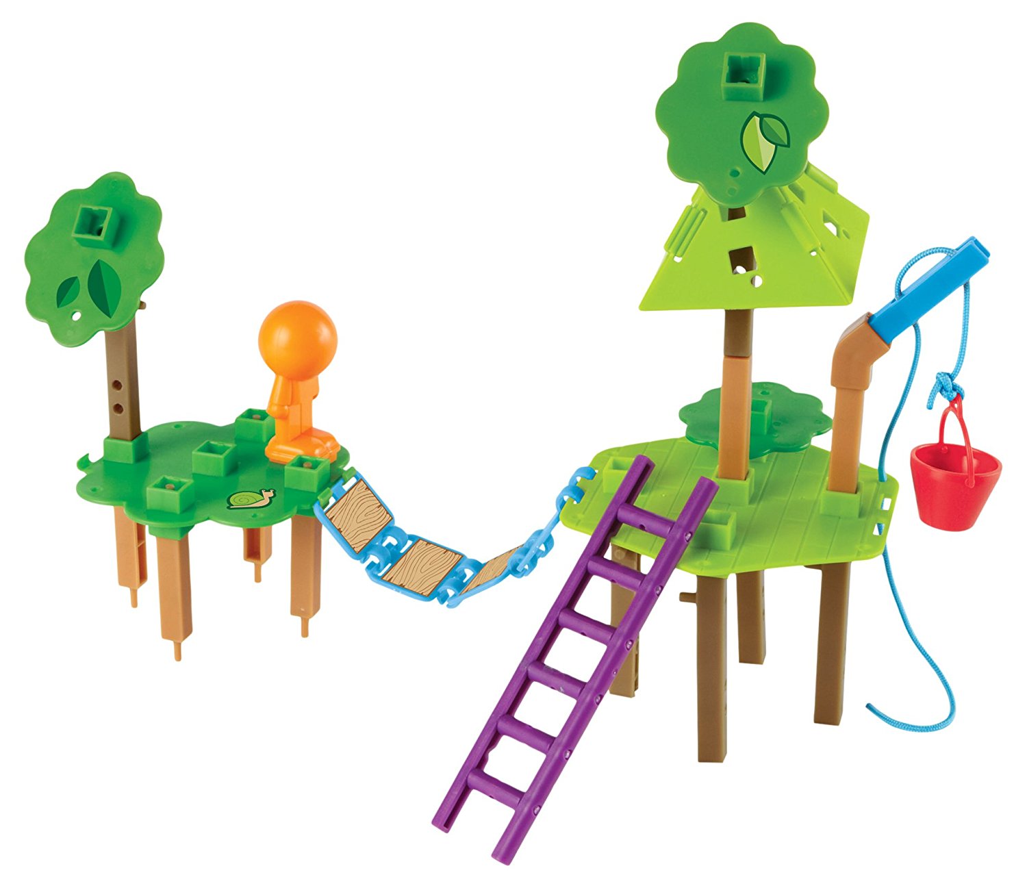 Learning Resources Tree House Engineering and Design Building Set, STEM Toys for Kids, 50+ Pieces, Hands-On STEM Learning with Engineering and Design Challenge Cards, Ages 5+
