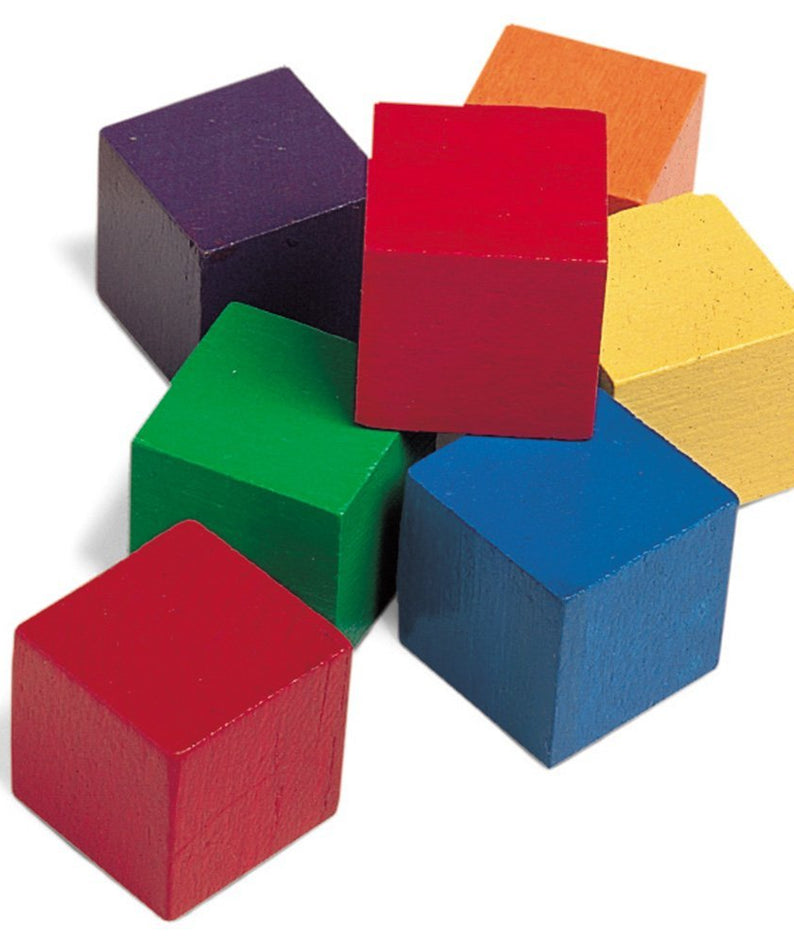 Learning Resources 1" Wooden Colour Cubes, Set of 102, Early Maths Manipulatives for Sorting, Counting & Patterns (Ages 3+)