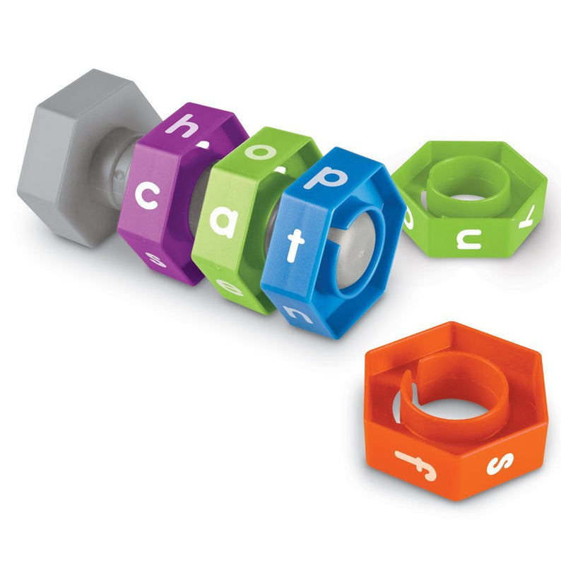 Learning Resources Word Construction, Hands-On Literacy Tool, Encourages Early Word Building & Spelling, Includes Activity Guide, Learning Resources
