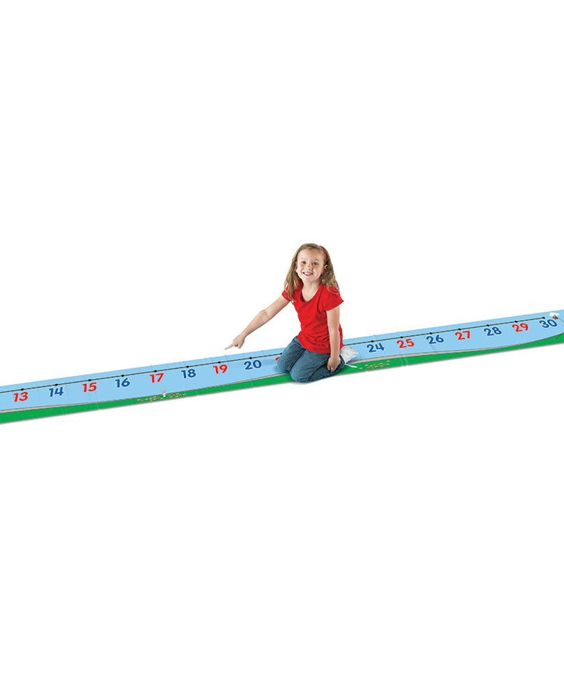 Learning Resources 030 Number Line Floor Mat Durable Vinyl Math Mat for Kids Ages 5 Plus