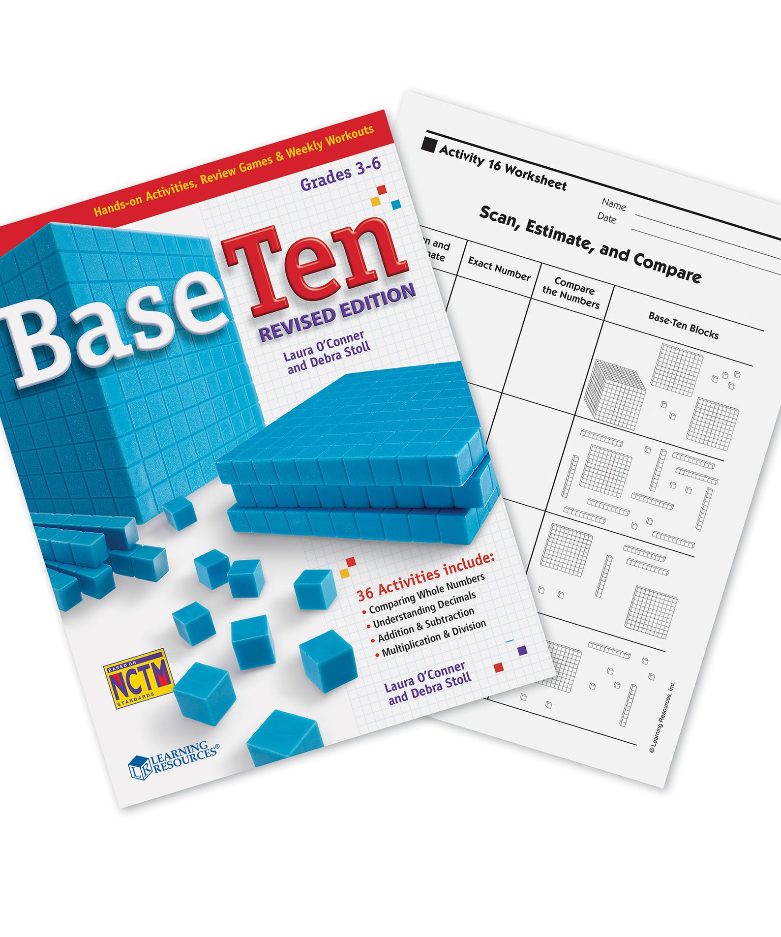 Learning Resources Base Ten Interlocking Plastic Rods Class Set, Maths Manipulatives for Place Value, Fractions, and Operations, Includes 843 Pieces and Activity Book, Ages 6+