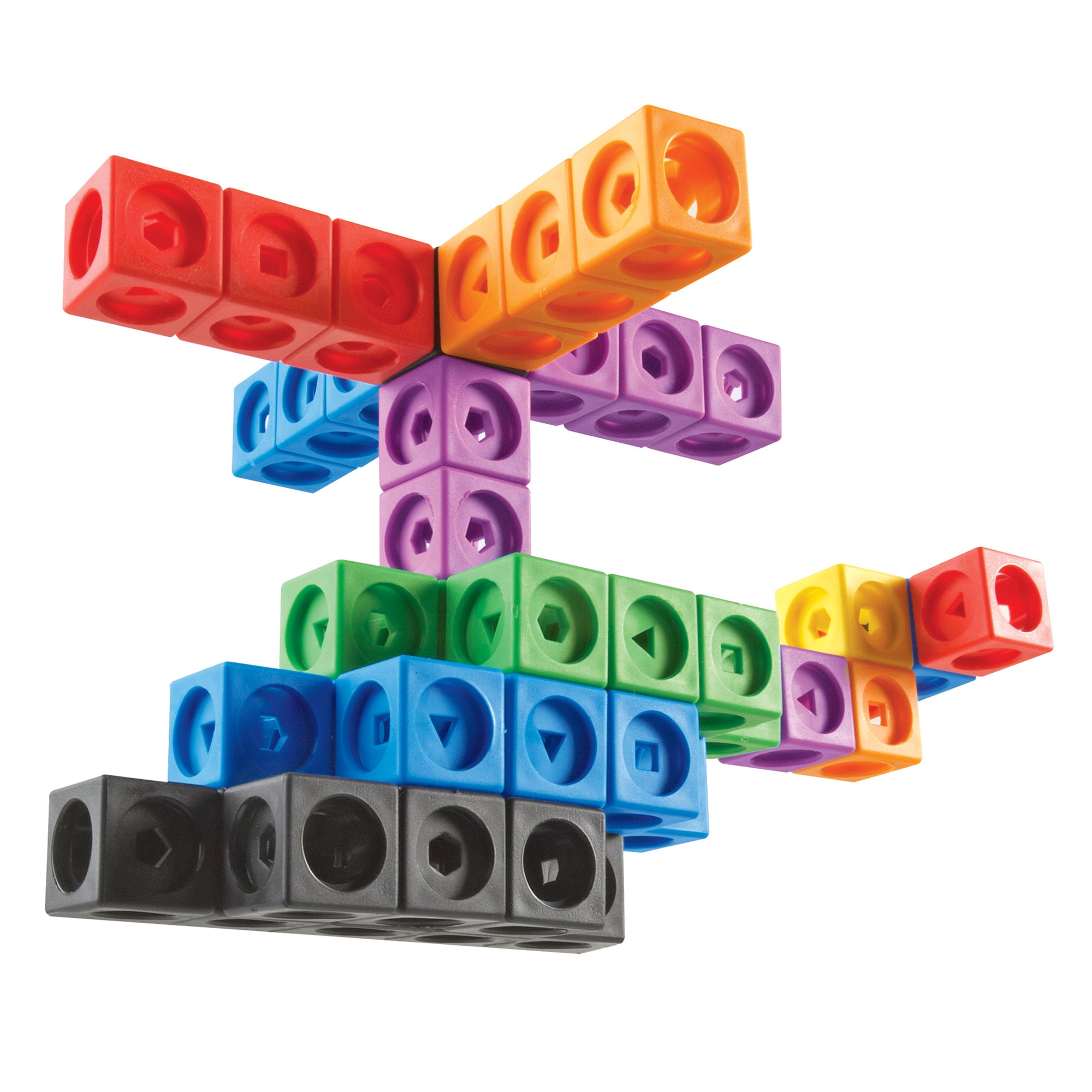 Learning Resources MathLink Cubes Set of 1000, Hands-On Math Practice, Fine Motor Skill Development, 10 Colours, Ideal for Counting, Grouping, Patterning, Ages 5+, Includes Activity Guide