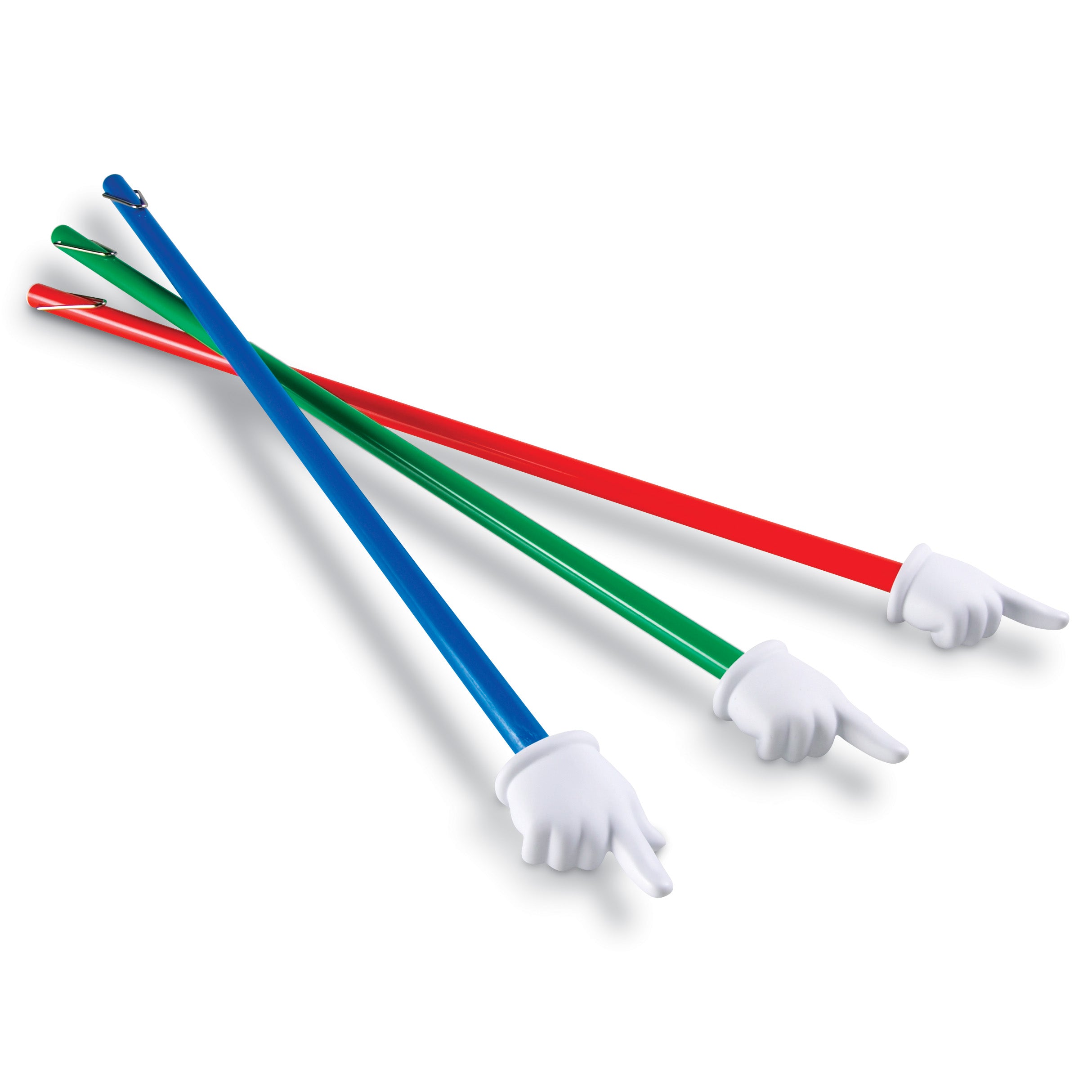 Learning Resources Hand Pointers Set of 3 Extra Long 24 Inch Classroom Pointers for Kids Ages 3 Plus