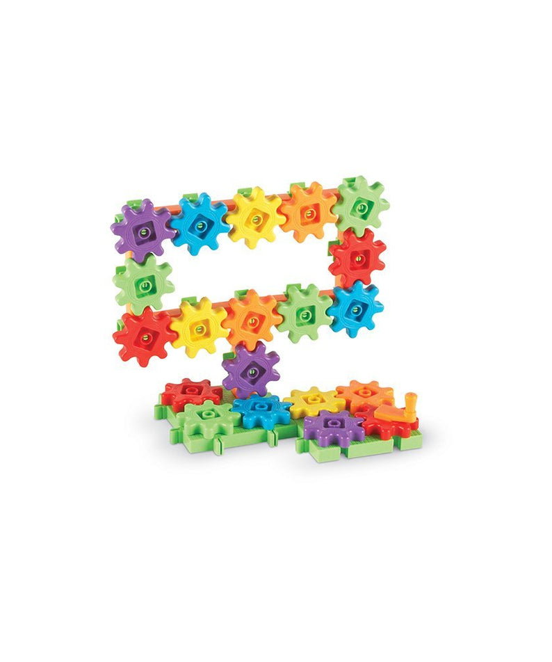 Learning Resources Gears Gears Gears New Colours, 60 Piece Building Set for STEM Learning, Compatible with All Gears Sets, Ages 3 Plus
