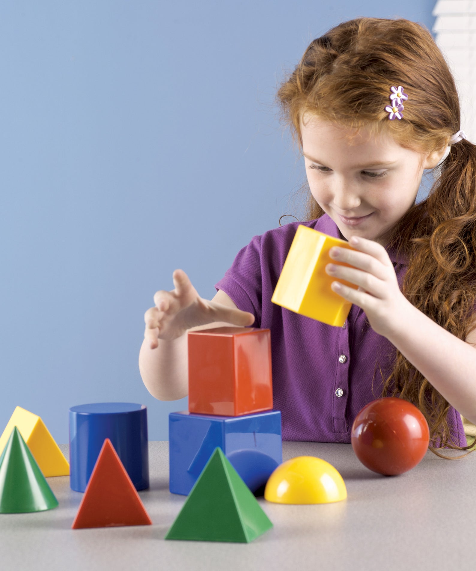 Learning Resources Large Plastic Geometric Shapes Set, 10 Durable 3D Shapes with 8cm Dimensions, Hands-On Math and STEM Learning for Ages 8+