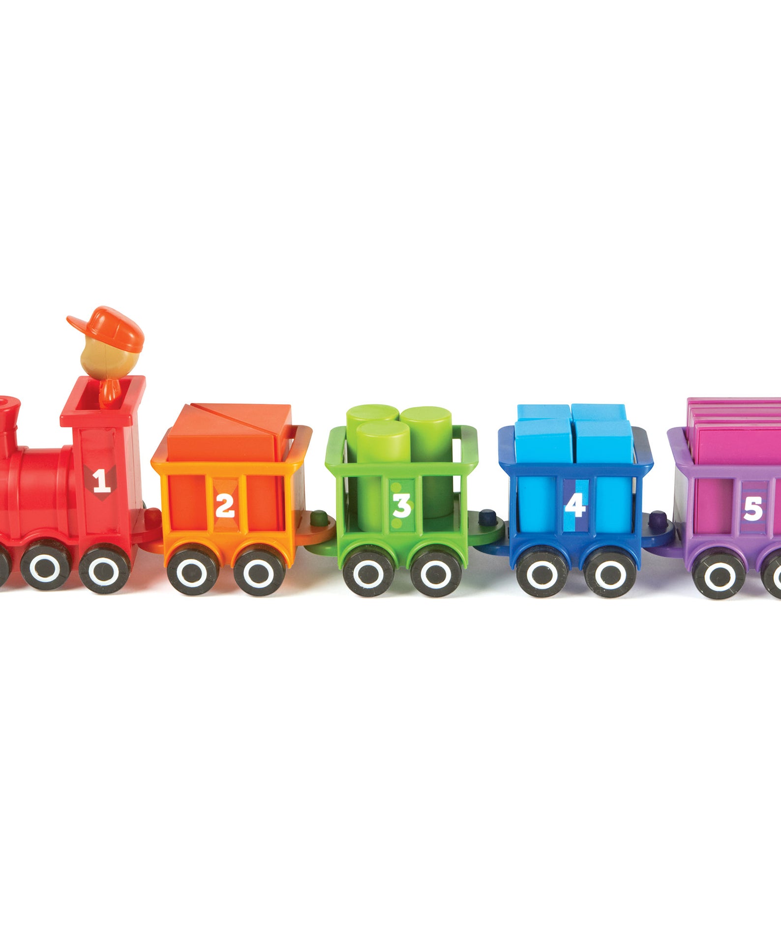 Learning Resources Count and Colour Choo Choo, Number Train and Shape Sorting Toy, Toddler Learning Toy for Counting and Colour Recognition, Ages 2+