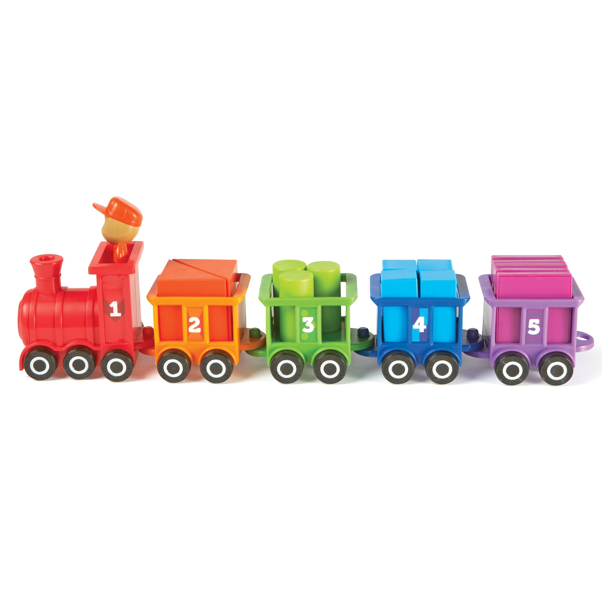 Learning Resources Count and Colour Choo Choo, Number Train and Shape Sorting Toy, Toddler Learning Toy for Counting and Colour Recognition, Ages 2+
