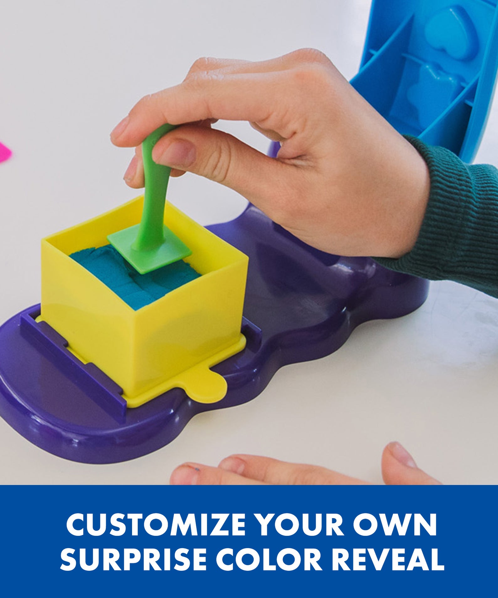 Learning Resources Playfoam Sand Magic Reveal, Sensory Play Sand Set with 4 Colours, 11 Tools & Design Station, Creative & Fine Motor Fun for Kids, Never Dries Out, Ages 3+