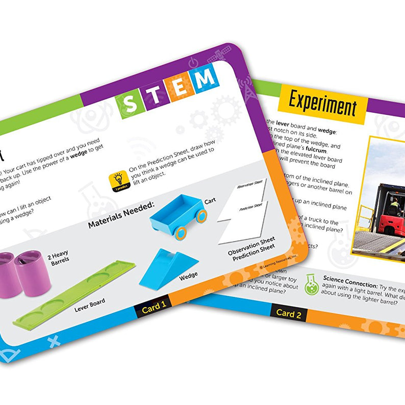 Learning Resources STEM Simple Machines Activity Set, Hands-On Engineering & Science Kit for Kids, Ages 5+