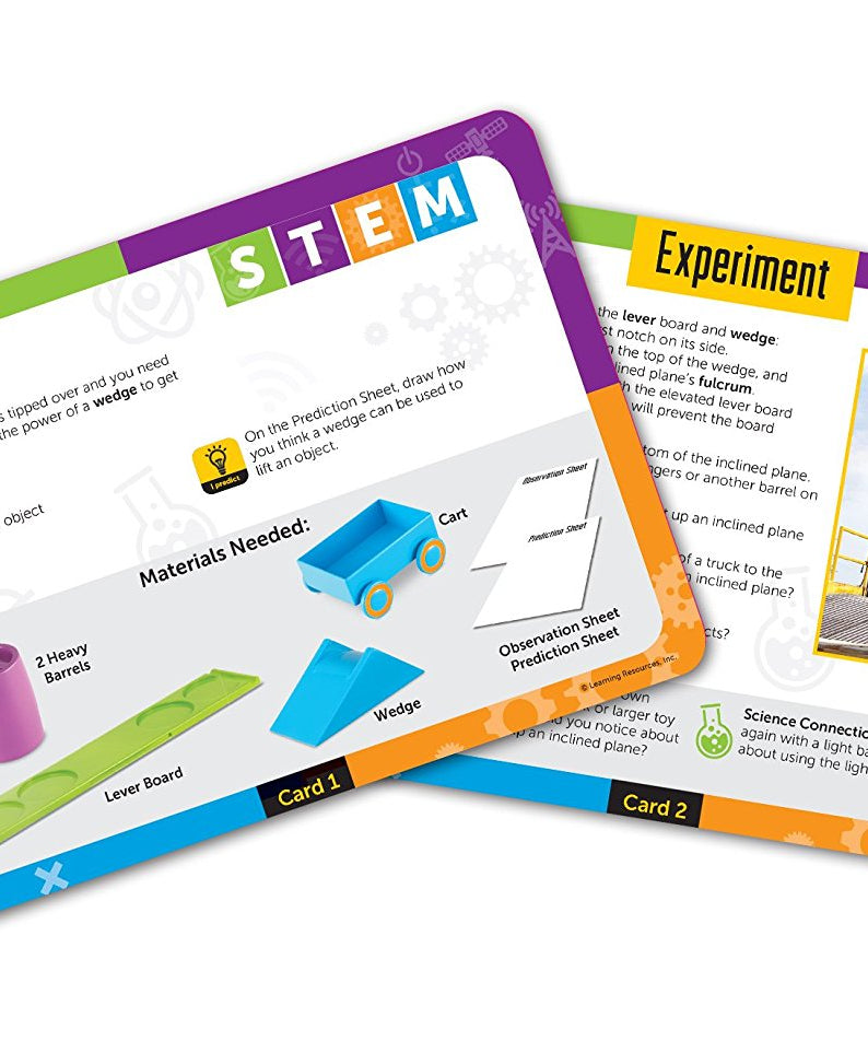 Learning Resources STEM Simple Machines Activity Set, Hands-On Engineering & Science Kit for Kids, Ages 5+