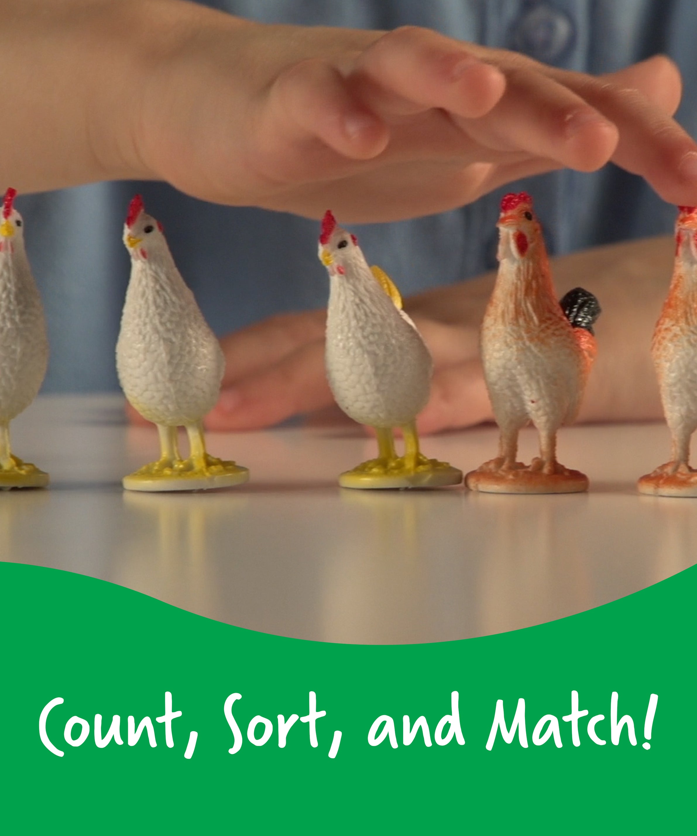 Learning Resources Farm Animal Counters, Set of 60, Colourful & Realistic Farm Animal Figures for Counting, Sorting & Imaginative Play, Math Manipulatives for Early Learning, Ages 3+