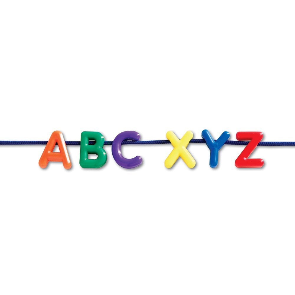 Learning Resources Uppercase Lacing Alphabet Set, Develops Letter Recognition and Fine Motor Skills for Early Learners