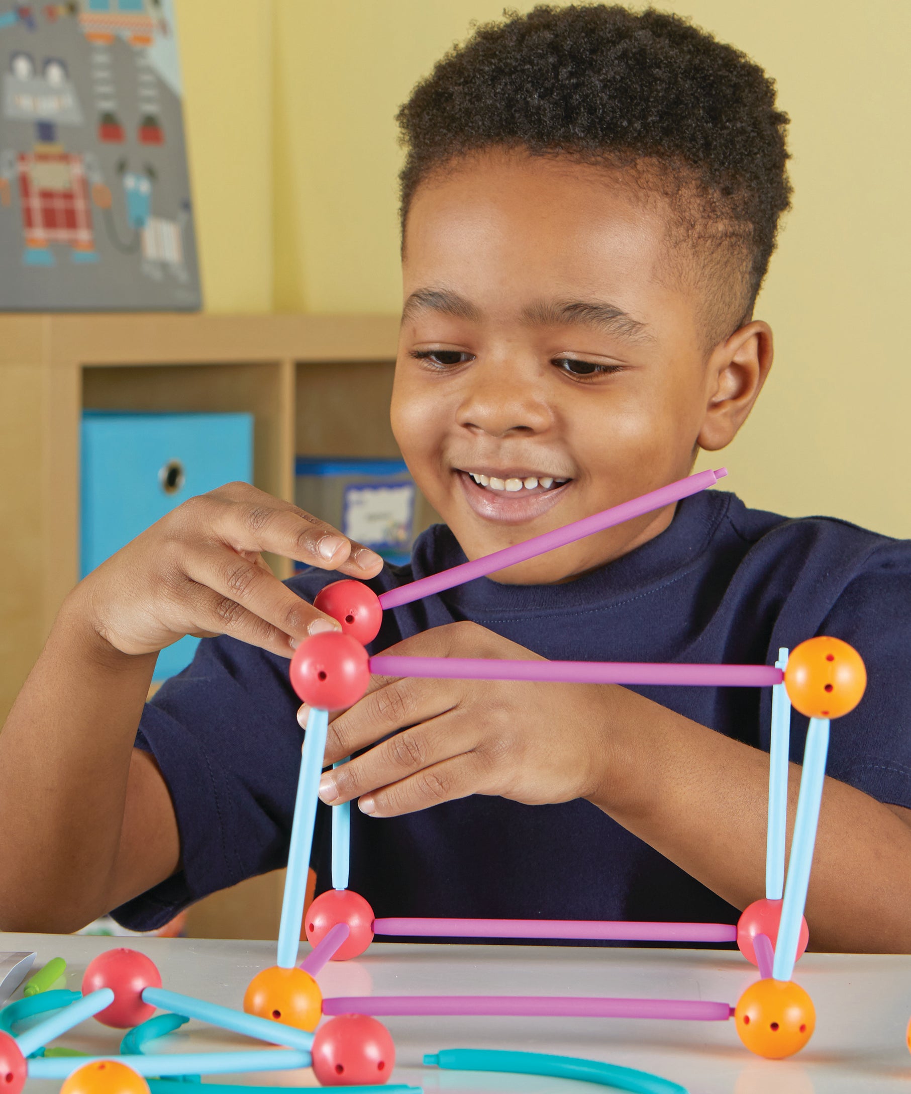 Learning Resources STEM Explorers Geomakers, 58-Piece Geometry Building Set for Kids, Ages 5+