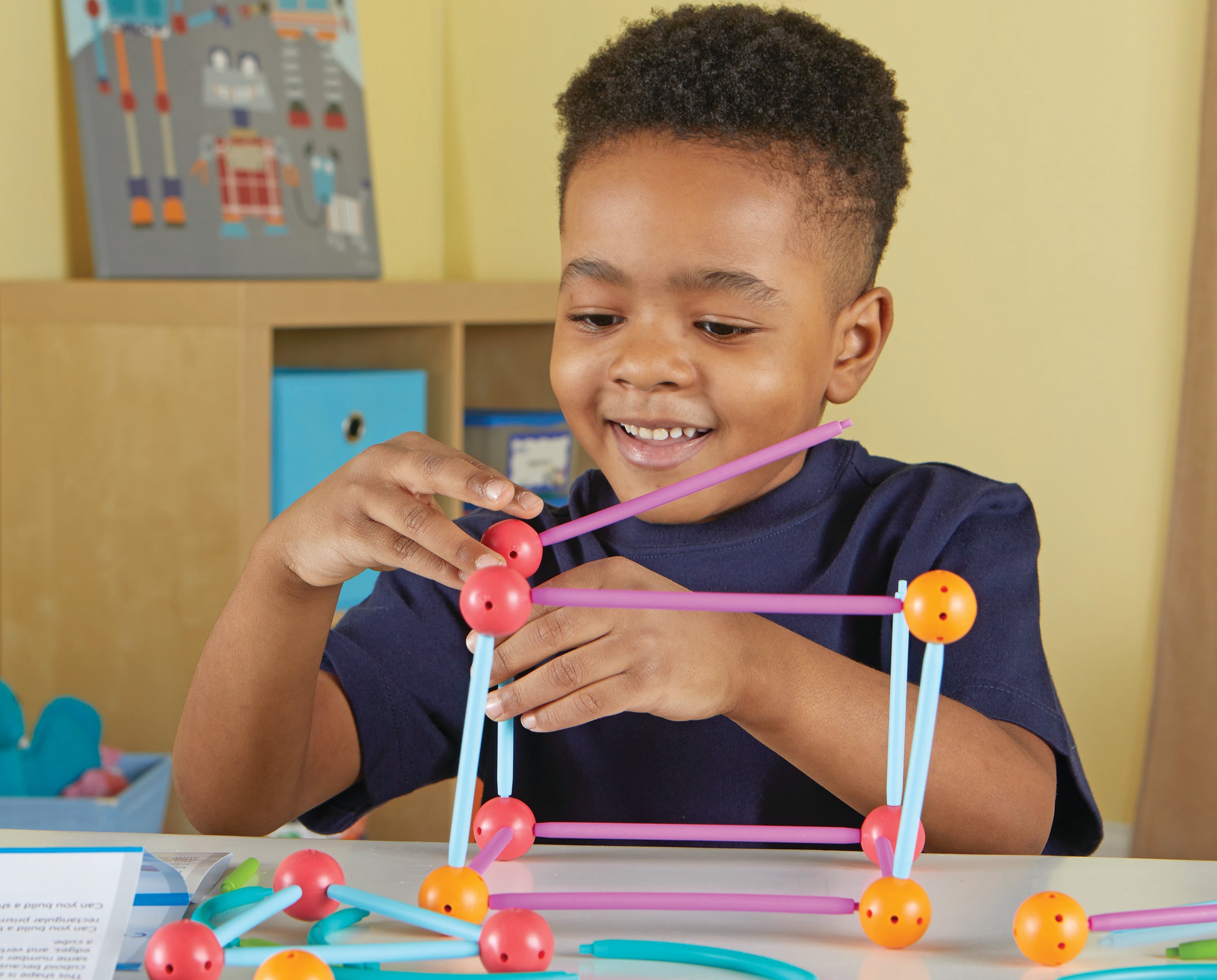 Learning Resources STEM Explorers Geomakers, 58-Piece Geometry Building Set for Kids, Ages 5+