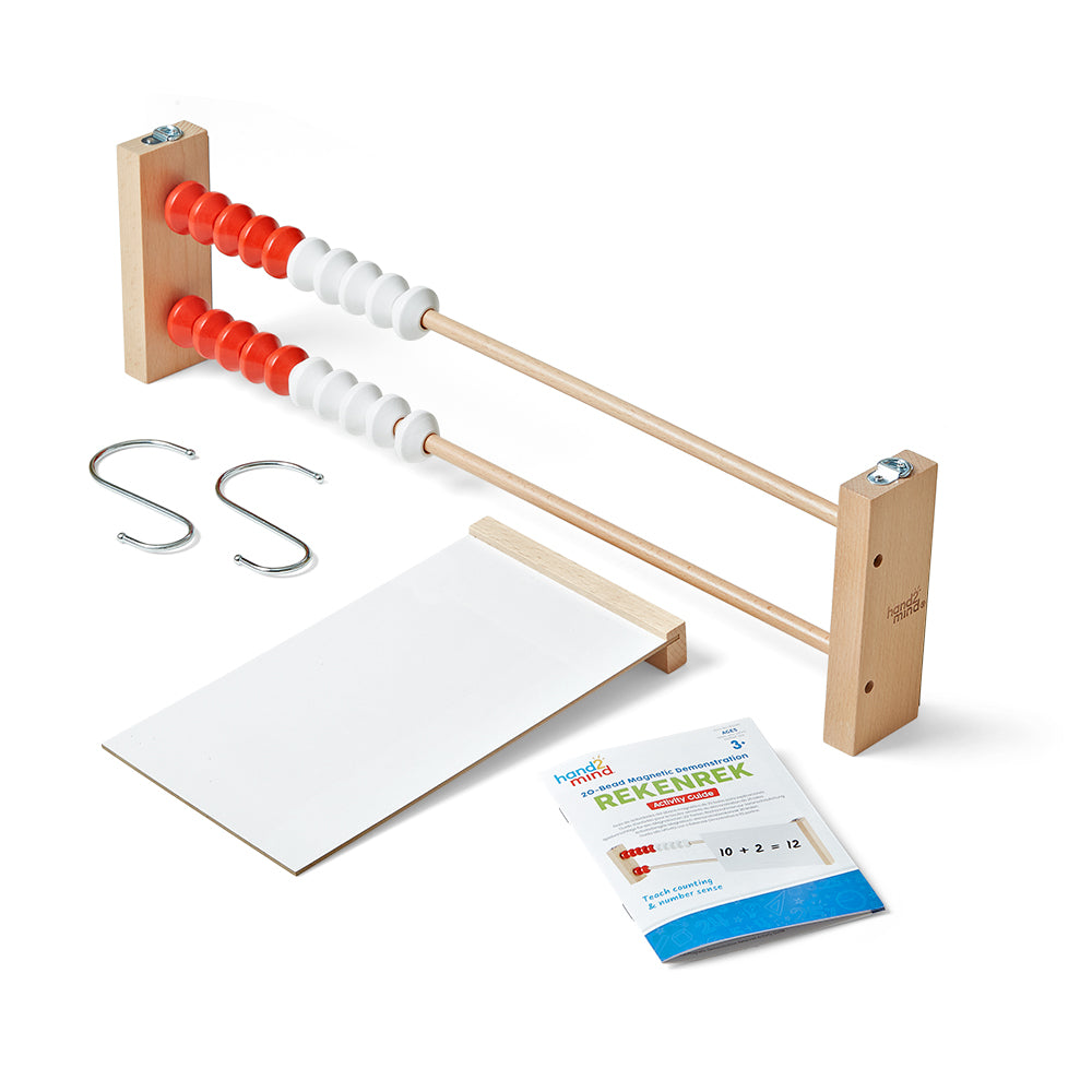 Learning Resources Giant 20 Bead Magnetic Demonstration Rekenrek, Classroom Abacus for Kids, Ages 3+