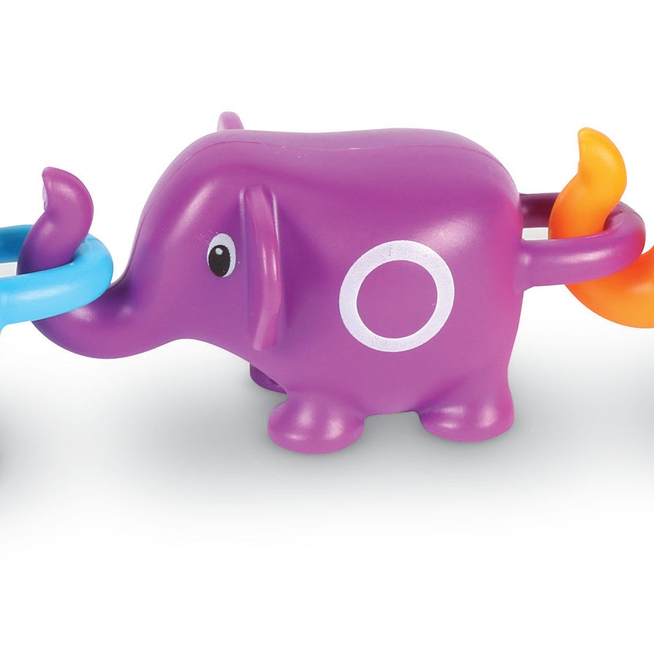Learning Resources Snap-n-Learn ABC Elephants, 26-Piece Alphabet Learning Toy Set for Letter Matching and Fine Motor Skills, Ages 2 Plus