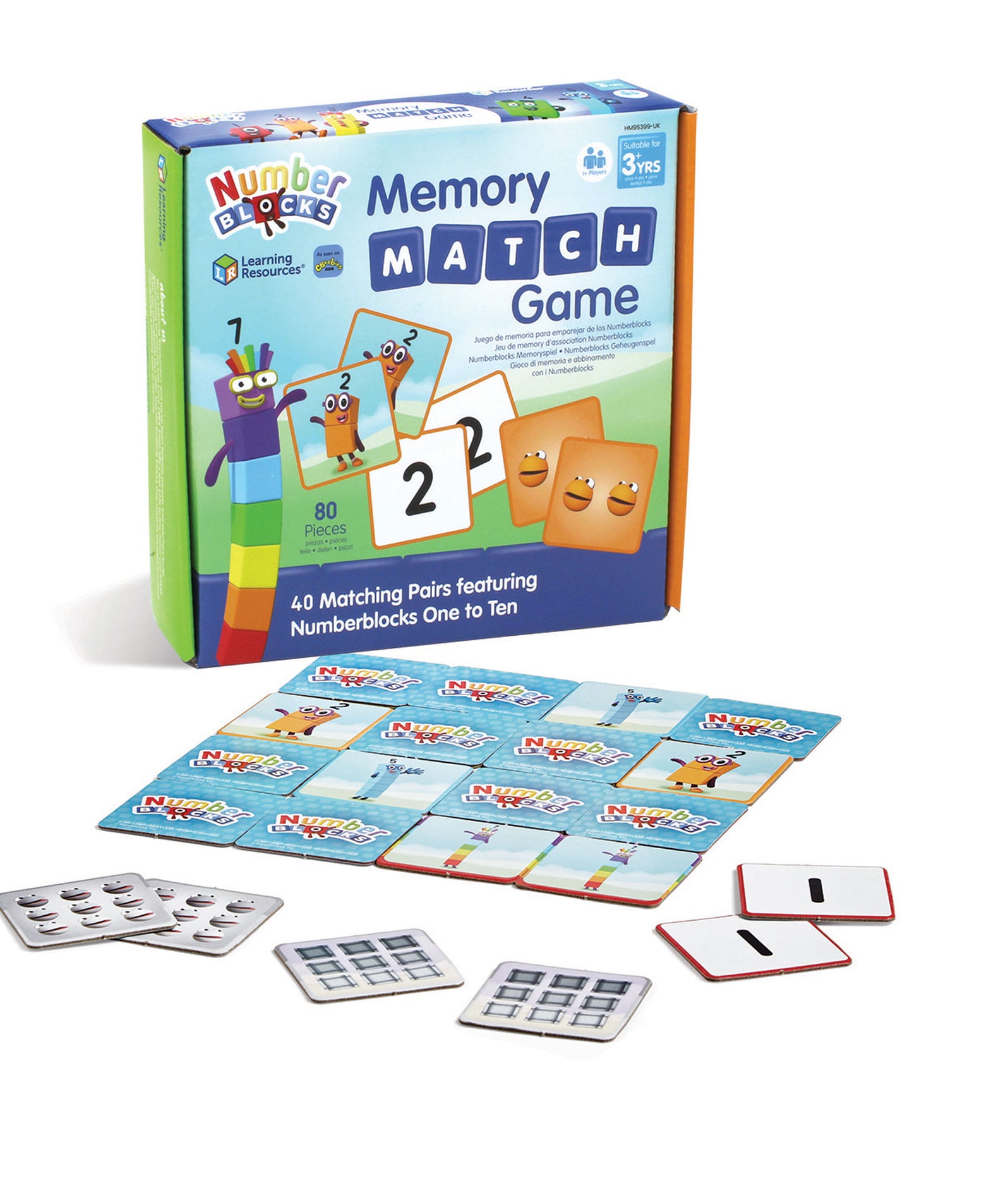Learning Resources Numberblocks Memory Match Game, Fun and Educational Matching Game for Kids, Officially Licensed Learning Resources Product