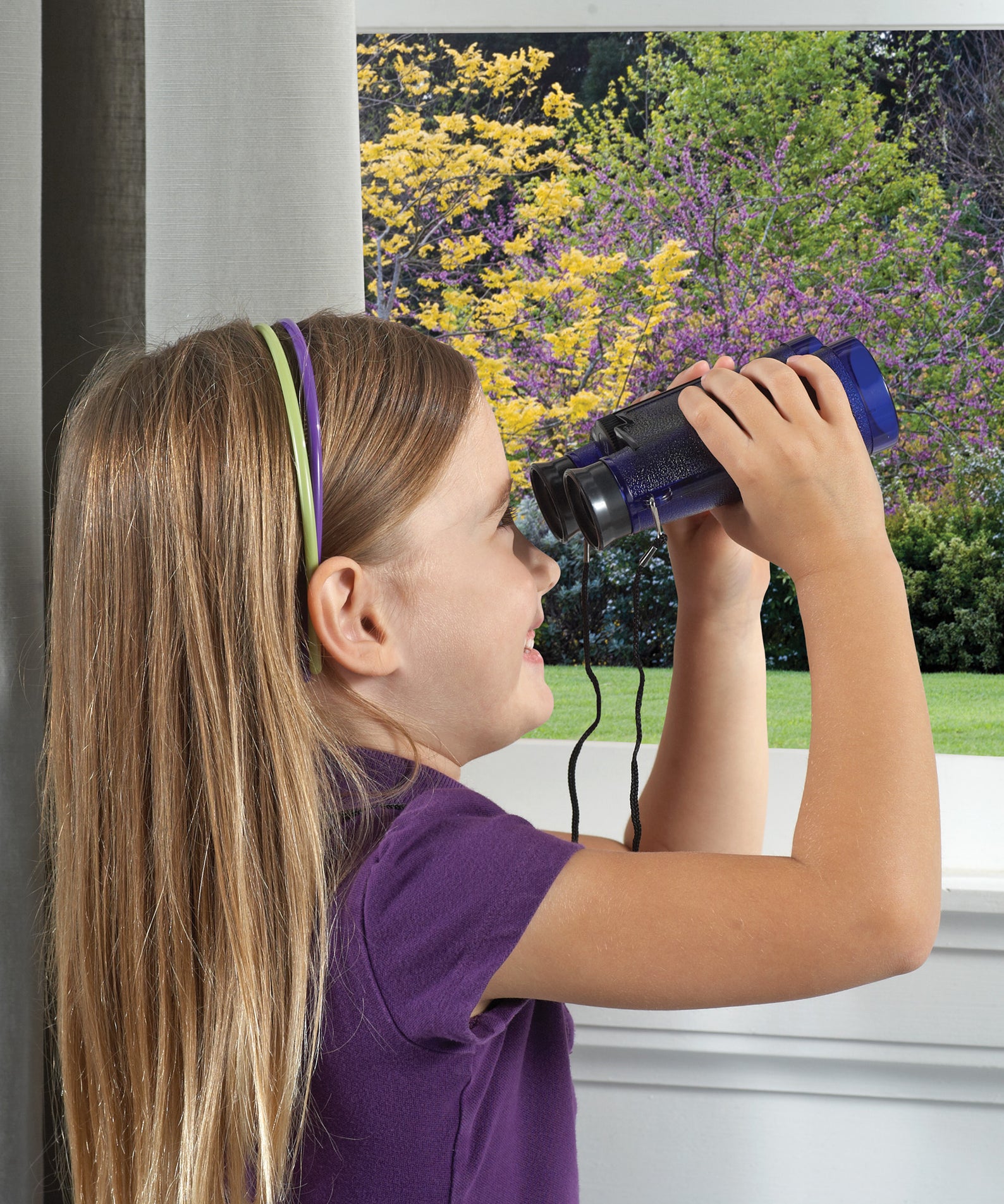 Learning Resources Primary Science Binoculars, 6x Magnification, Durable Child-Friendly Design with Neck Strap, Ideal for Early Exploration, Ages 3+
