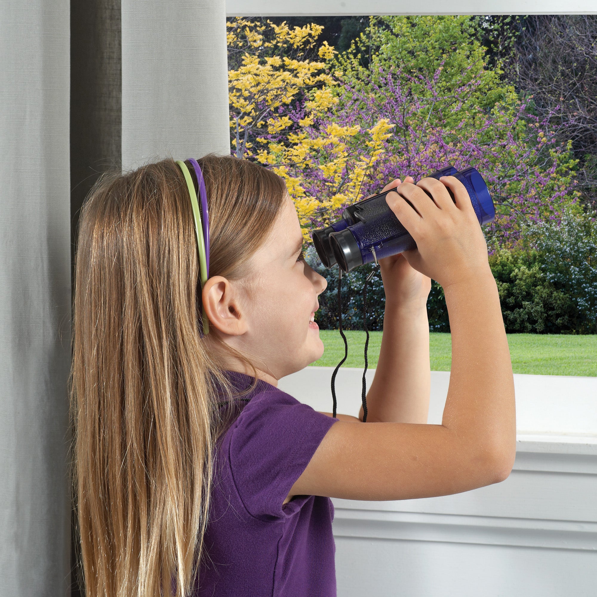 Learning Resources Primary Science Binoculars, 6x Magnification, Durable Child-Friendly Design with Neck Strap, Ideal for Early Exploration, Ages 3+