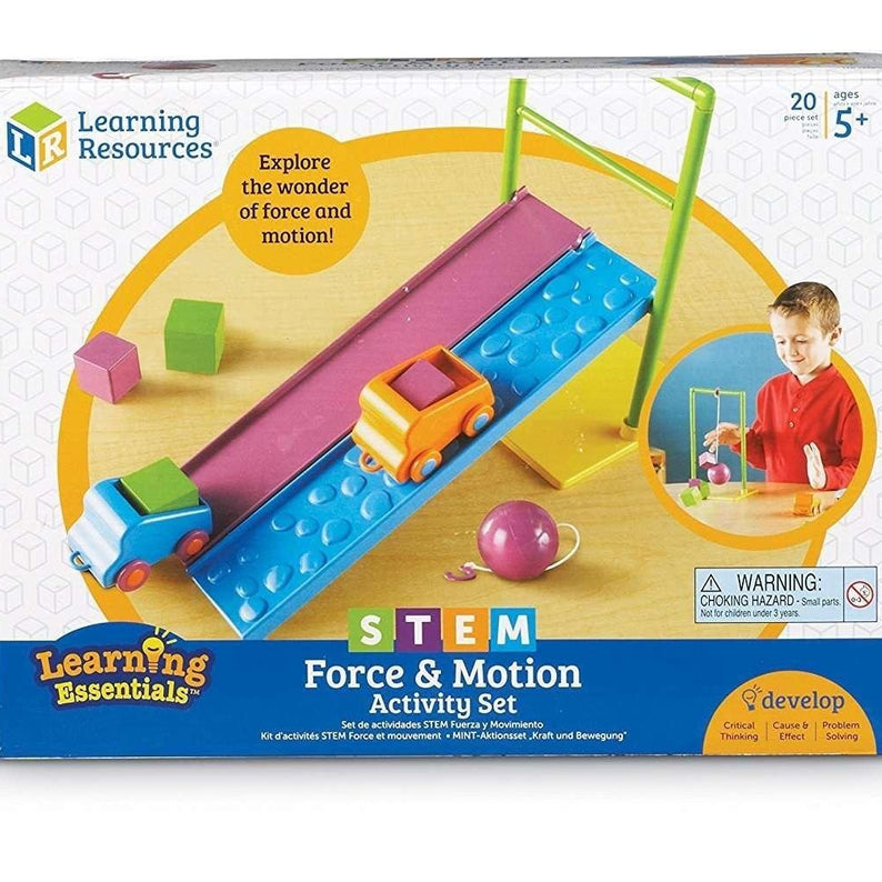 Learning Resources STEM Force and Motion Activity Set, Hands-On Science Kit for Kids, Ages 5+