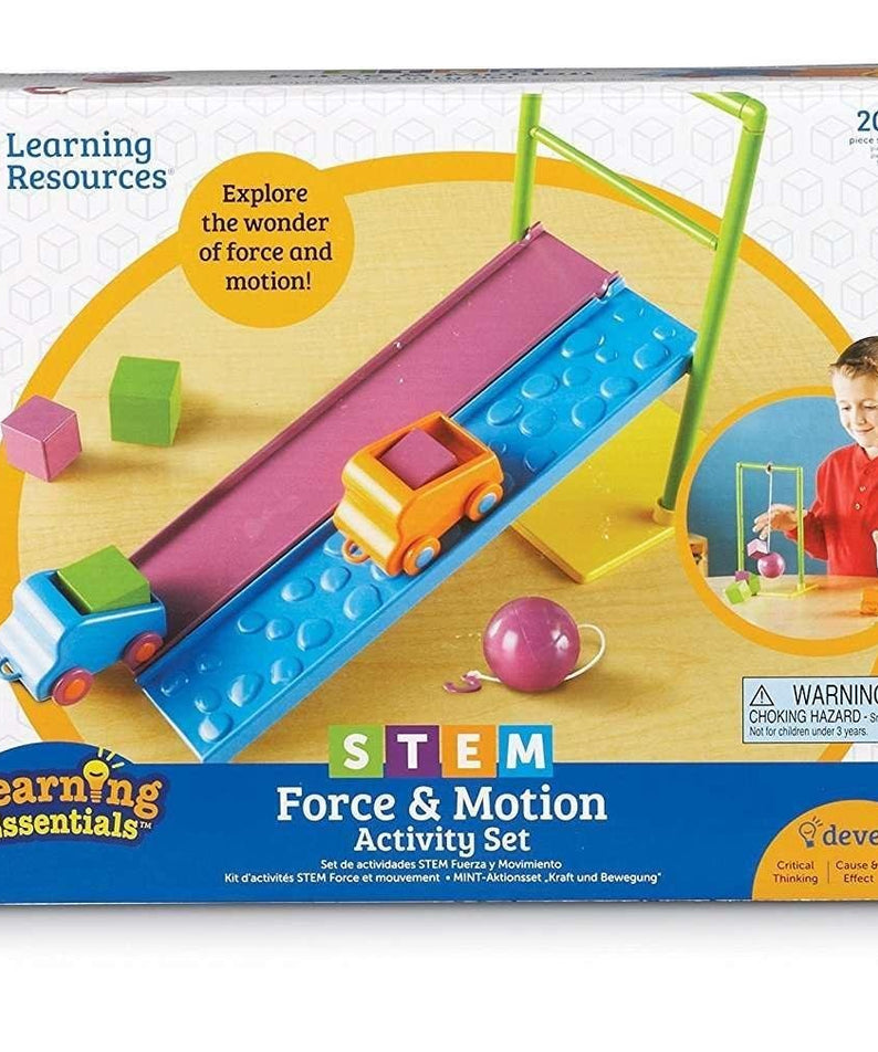 Learning Resources STEM Force and Motion Activity Set, Hands-On Science Kit for Kids, Ages 5+