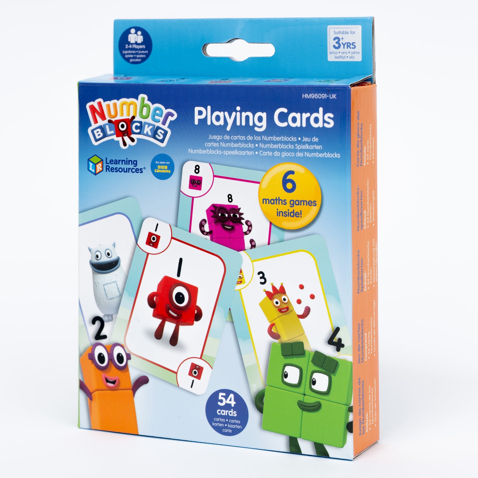 Learning Resources Numberblocks Playing Cards, Ages 3+, 54 Cards with Character Images, Rules for 2 New Numberblocks Kids Games and 4 Updated Classic Games, Travel Family Game