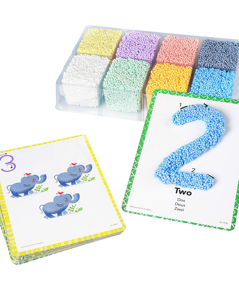 Learning Resources Playfoam Shape & Learn Numbers Set, Hands-On Number & Shape Formation, Sensory Play & Fine Motor Skills, Mess-Free & Never Dries Out, Learning Resources