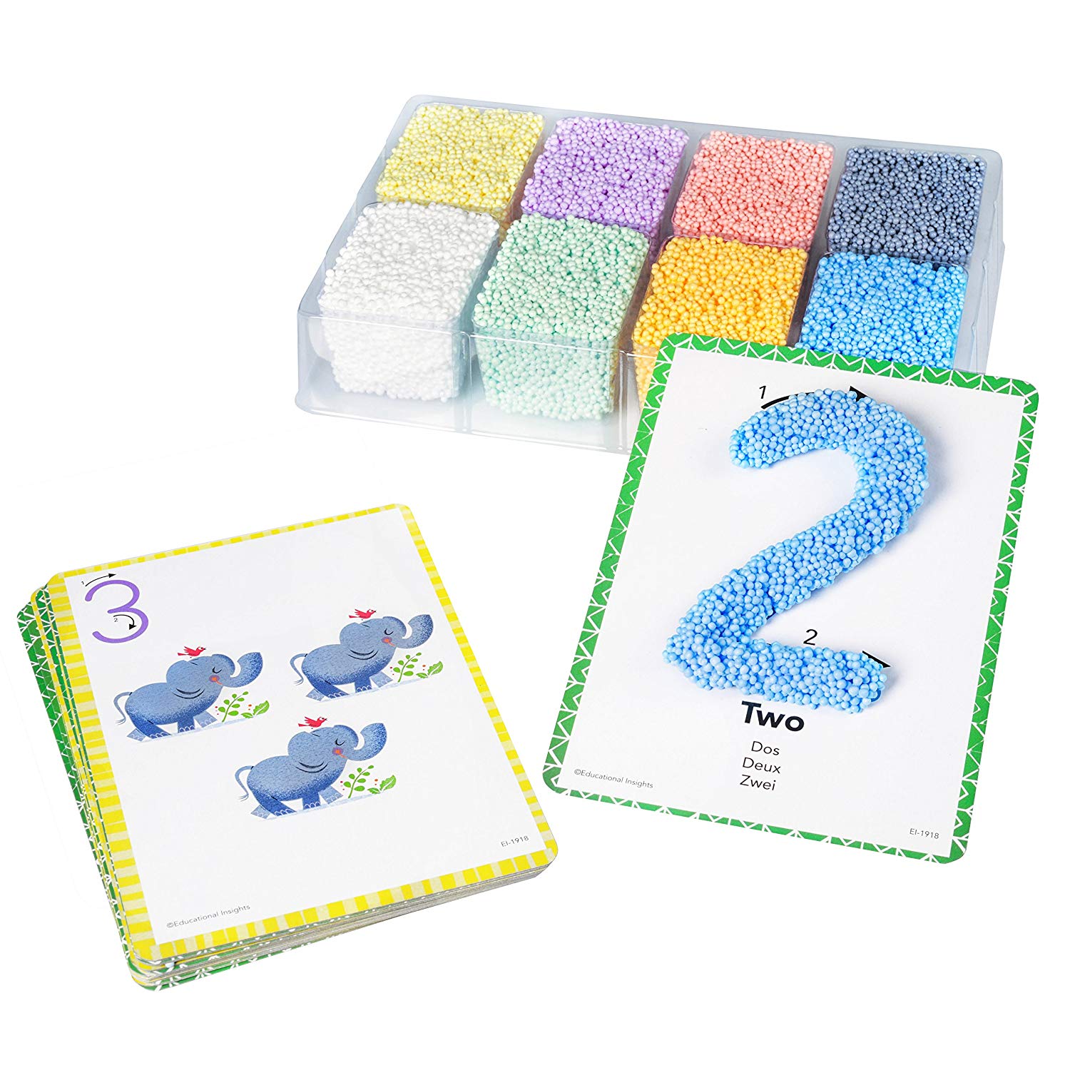 Learning Resources Playfoam Shape & Learn Numbers Set, Hands-On Number & Shape Formation, Sensory Play & Fine Motor Skills, Mess-Free & Never Dries Out, Learning Resources