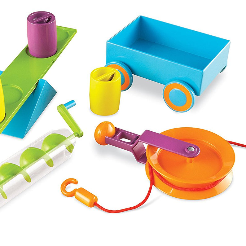 Learning Resources STEM Simple Machines Activity Set, Hands-On Engineering & Science Kit for Kids, Ages 5+