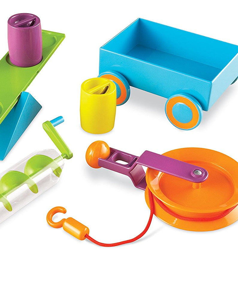 Learning Resources STEM Simple Machines Activity Set, Hands-On Engineering & Science Kit for Kids, Ages 5+