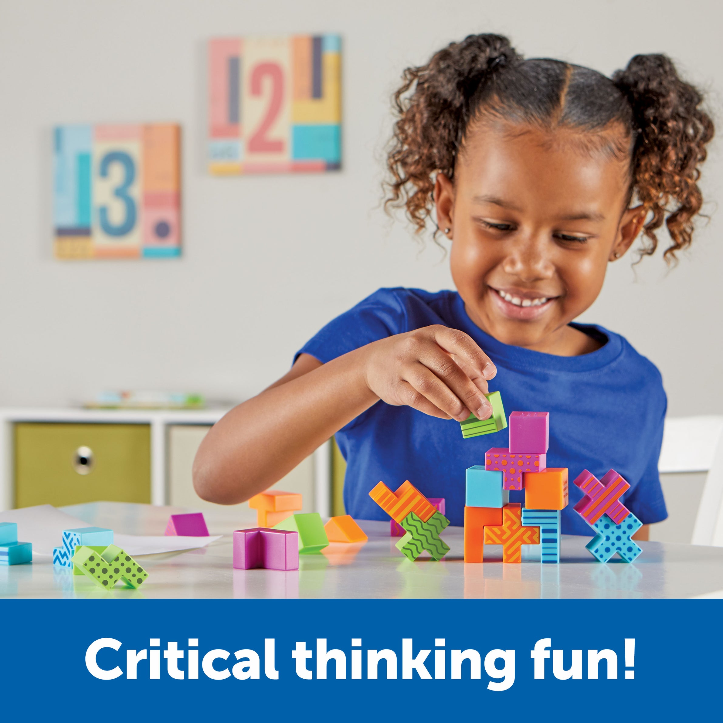 Learning Resources STEM Explorers Brainometry, 34-Piece Shape Puzzle Challenge Set for Kids, Ages 5+