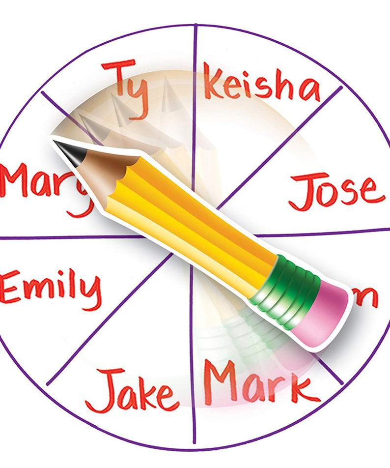 Learning Resources SpinZone Magnetic Front of Class Whiteboard Spinners, Set of 3 Customisable Magnetic Spinners for Whiteboards, Educational Resource for Ages 4+