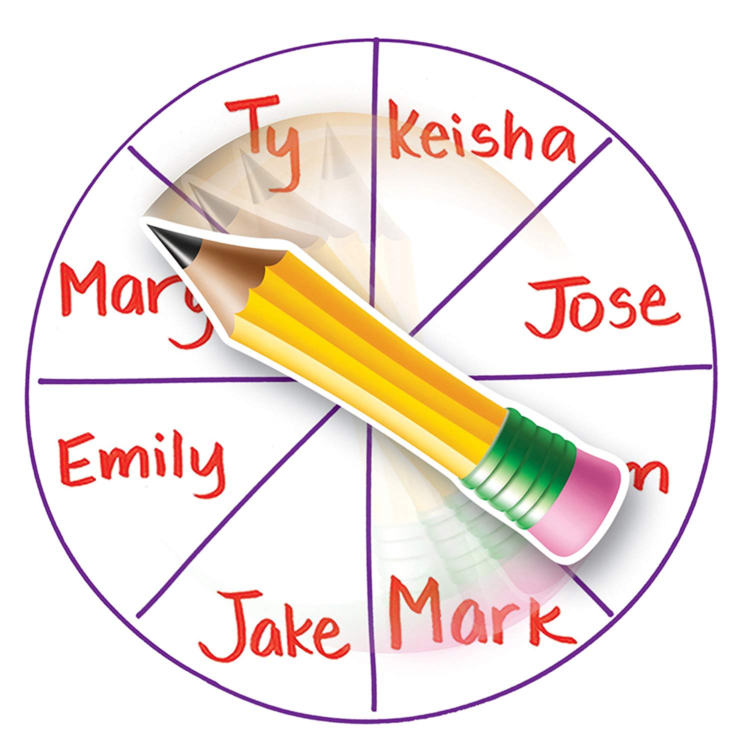 Learning Resources SpinZone Magnetic Front of Class Whiteboard Spinners, Set of 3 Customisable Magnetic Spinners for Whiteboards, Educational Resource for Ages 4+