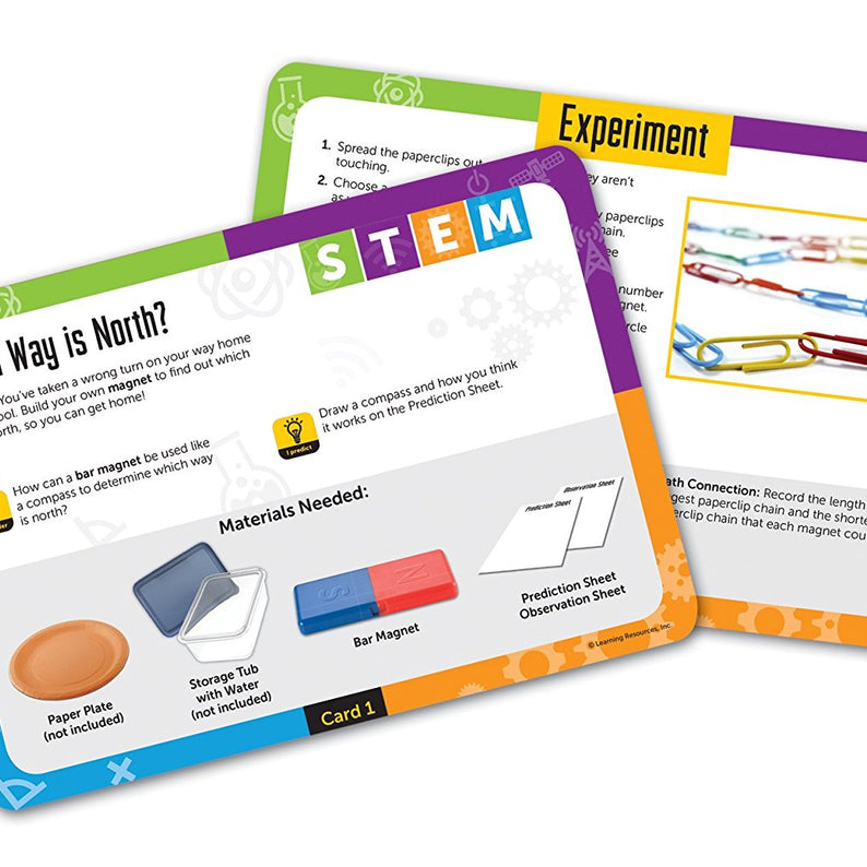 Learning Resources STEM Magnets Activity Set, Hands-On Magnetism Science Kit for Kids, Ages 5+
