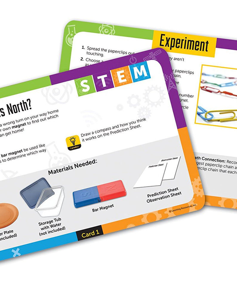 Learning Resources STEM Magnets Activity Set, Hands-On Magnetism Science Kit for Kids, Ages 5+