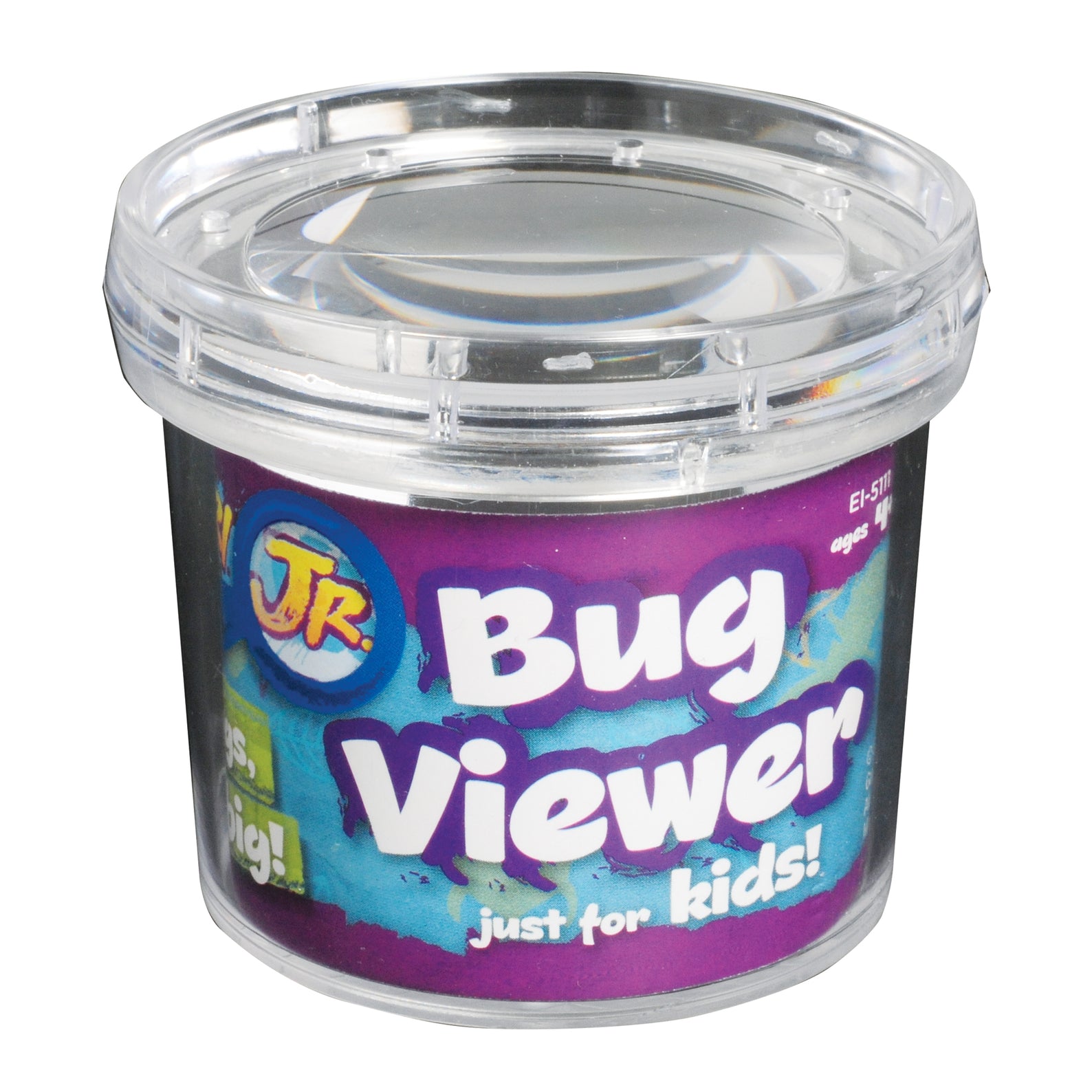 Learning Resources GeoSafari Jr. Bug Viewer, Magnifying Jar for Kids, 3x Magnification, Air Holes for Live Viewing, Measuring Grid Base, Ideal for Outdoor Exploration, Ages 3+