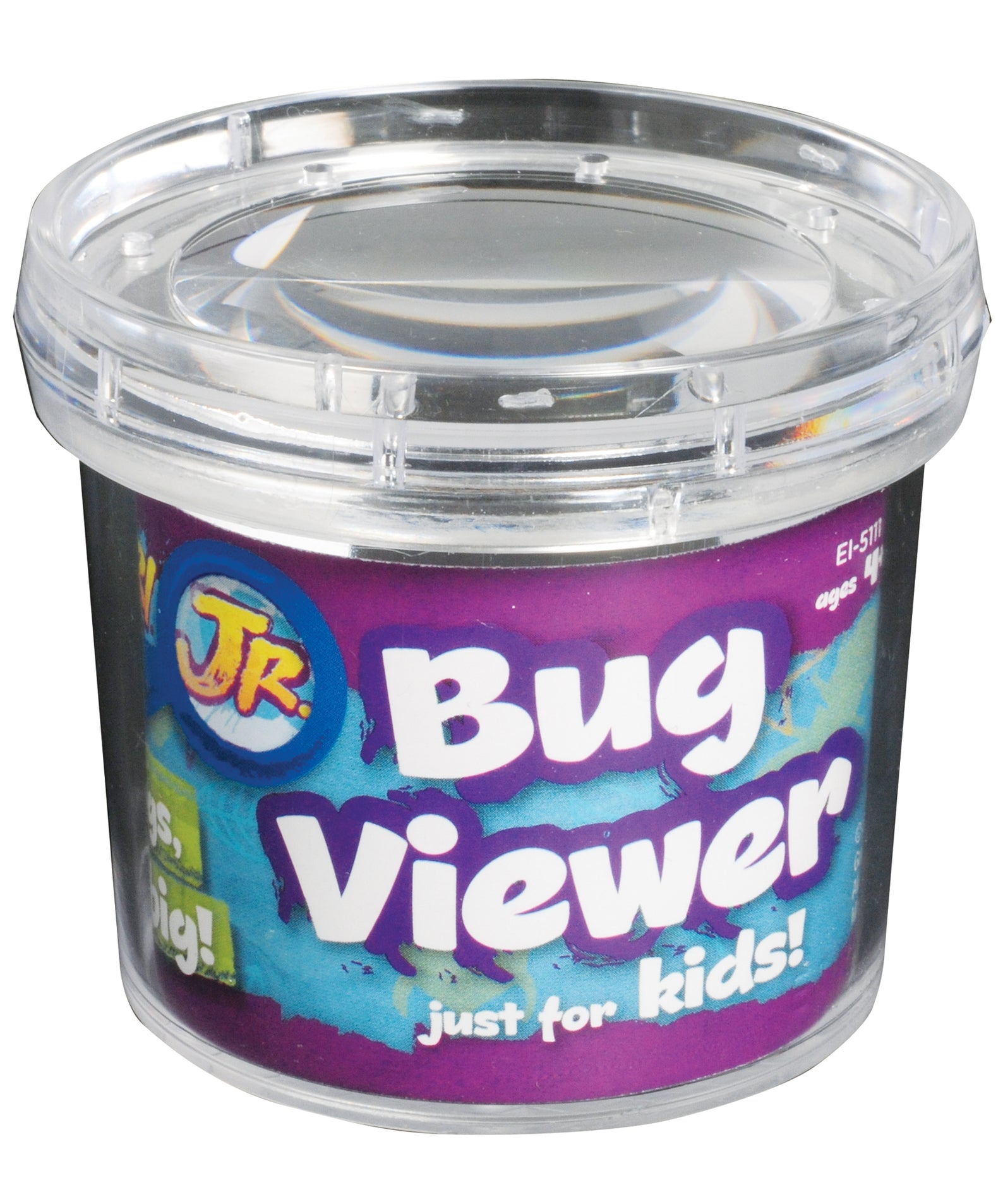 Learning Resources GeoSafari Jr. Bug Viewer, Magnifying Jar for Kids, 3x Magnification, Air Holes for Live Viewing, Measuring Grid Base, Ideal for Outdoor Exploration, Ages 3+
