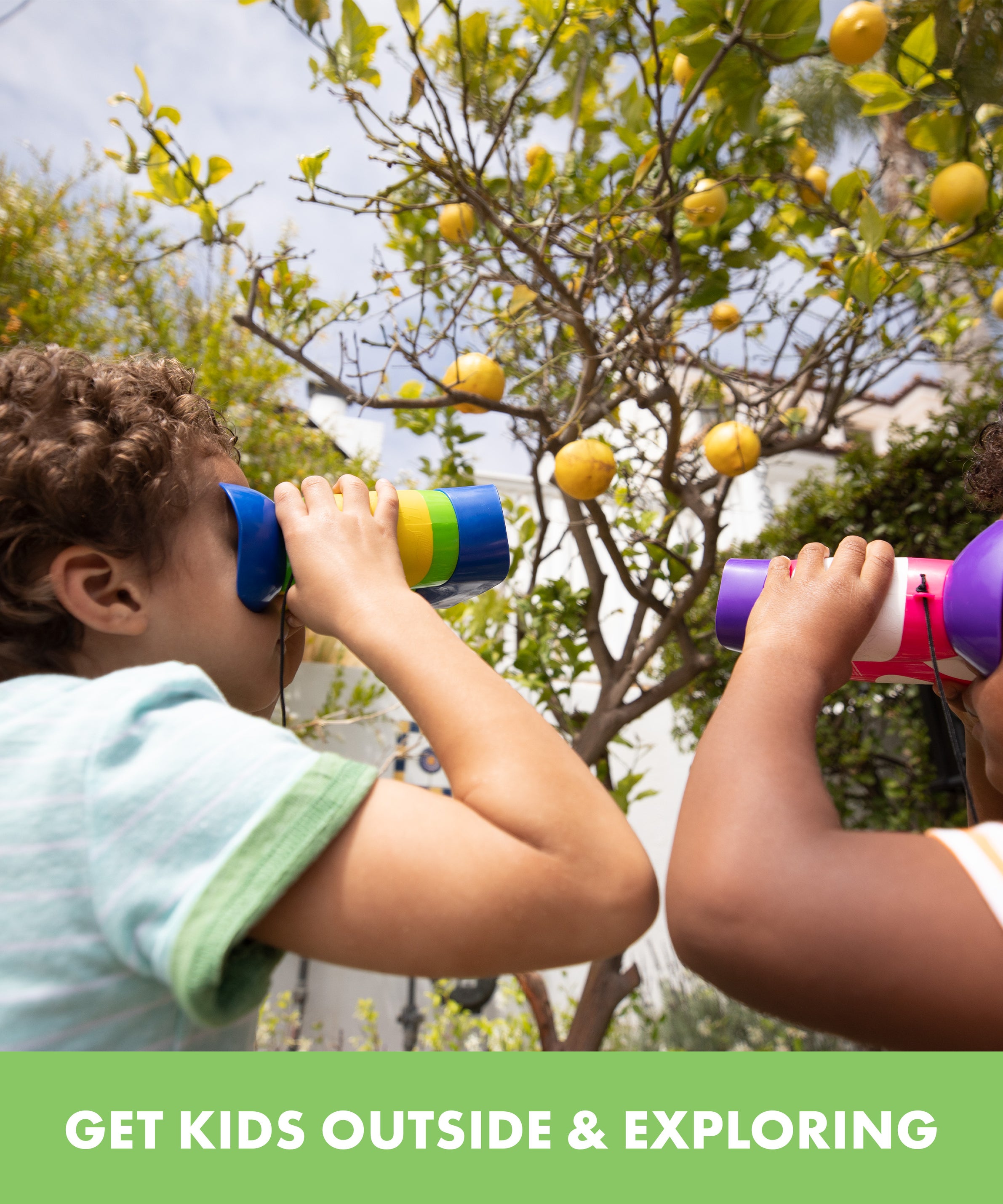 Learning Resources GeoSafari Jr. Kidnoculars, Focus-Free Binoculars for Kids with 2x Magnification, Early Exploration & STEM Learning, Ages 3+