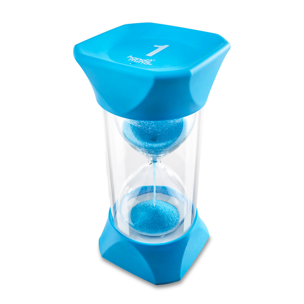 Learning Resources Jumbo Sand Timer, 1 Minute Visual Timer for Kids, Durable Hourglass Timer for Time Management and Classroom Activities, Ages 3+