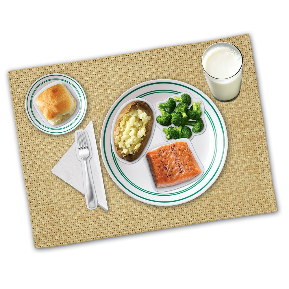 Learning Resources Magnetic Healthy Foods Set, 34 Realistic Food Magnets for Kids, Learn About 5 Food Groups with Write & Wipe Placemat, Educational Nutrition Toy for Ages 3+