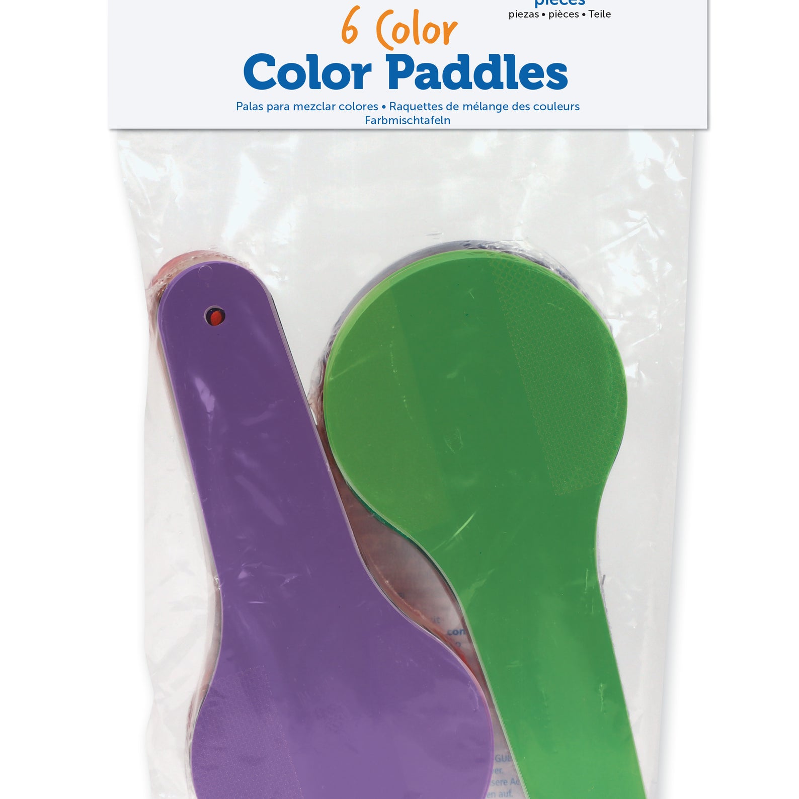 Learning Resources Primary Science® Colour Paddles, Early Colour Recognition and Mixing Tool, Set of 6, Ages 3+