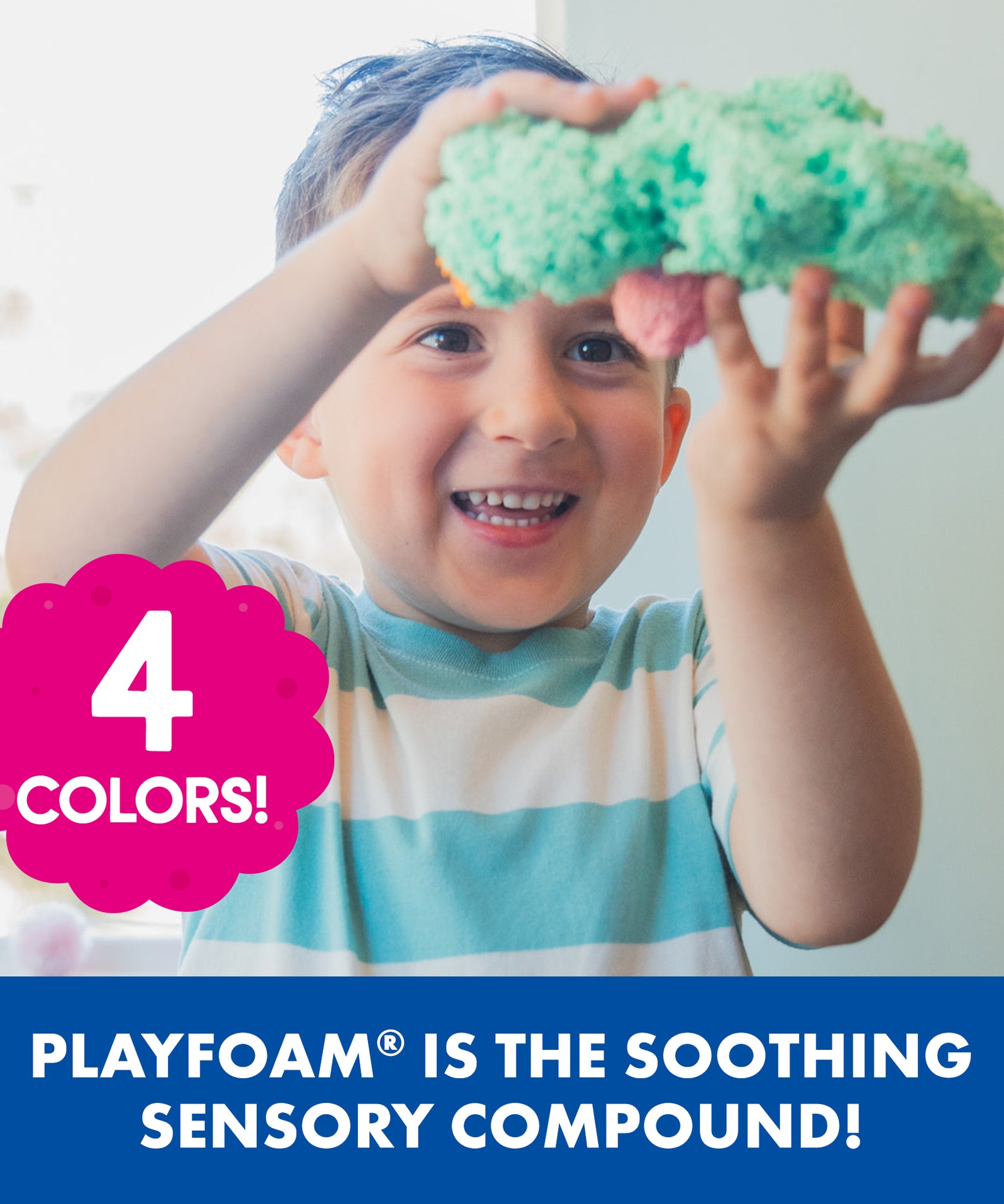 Learning Resources Playfoam Original 4-Pack, Mess-Free Sensory Play Foam, Never Dries Out, Fine Motor Skill Development for Kids