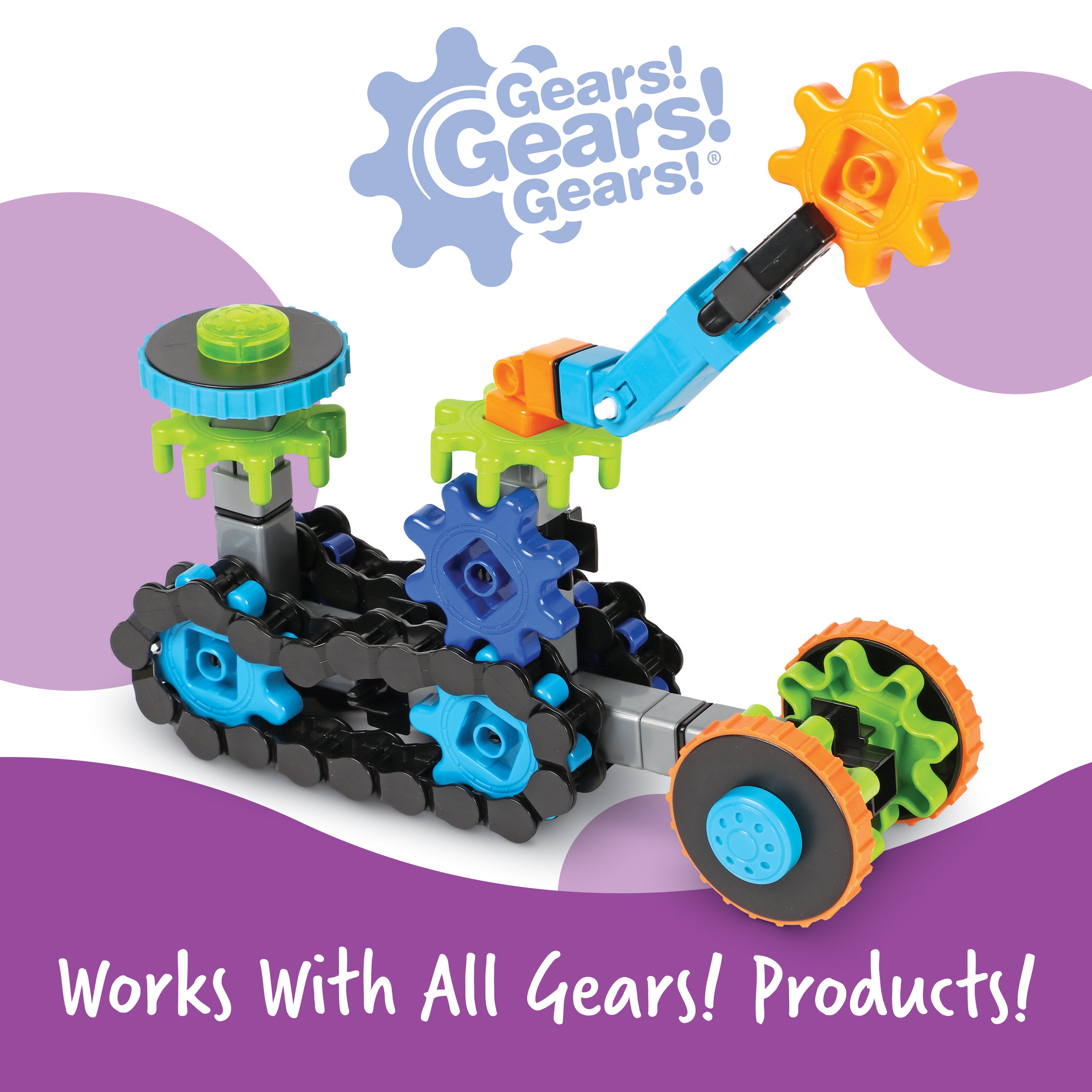 Learning Resources Gears! Gears! Gears! Robots In Motion, 116-Piece STEM Building Set