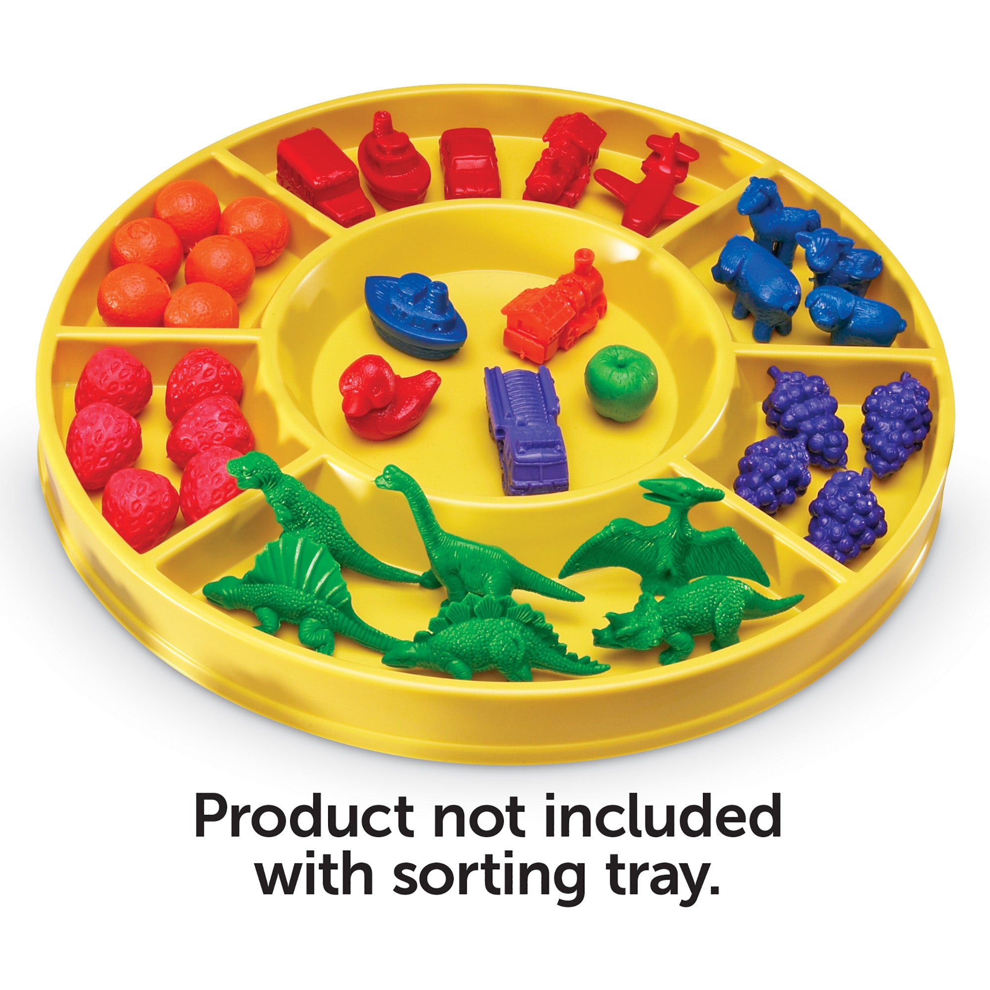 Learning Resources Circular Sorting Tray, 7-Compartment Plastic Tray for Sorting & Classifying, Ages 3+
