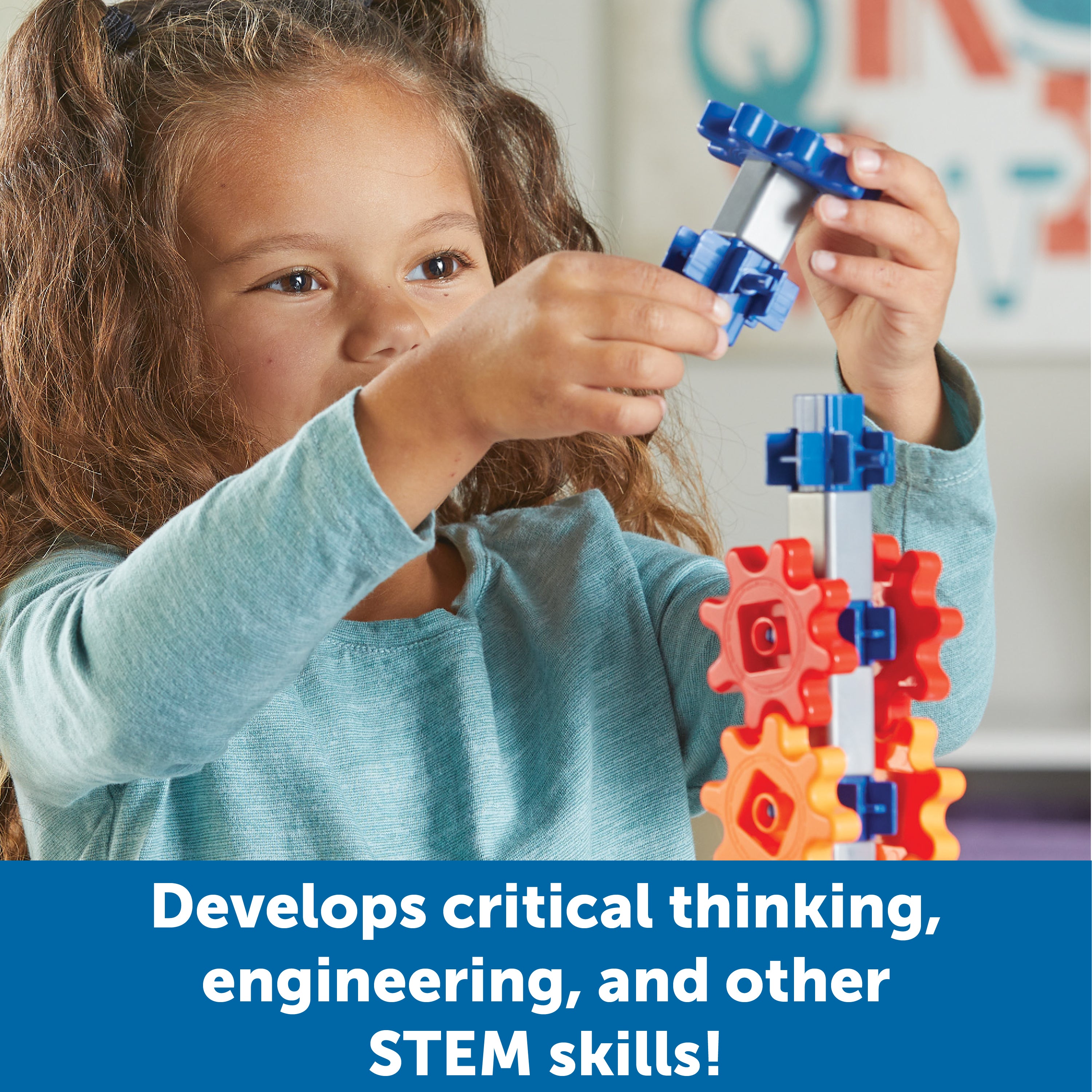 Learning Resources STEM Explorers Machine Makers, 50-Piece STEM Building Kit for Kids, Engineering Toys, Build-Your-Own Machines, Ages 5+, Includes Activity Cards