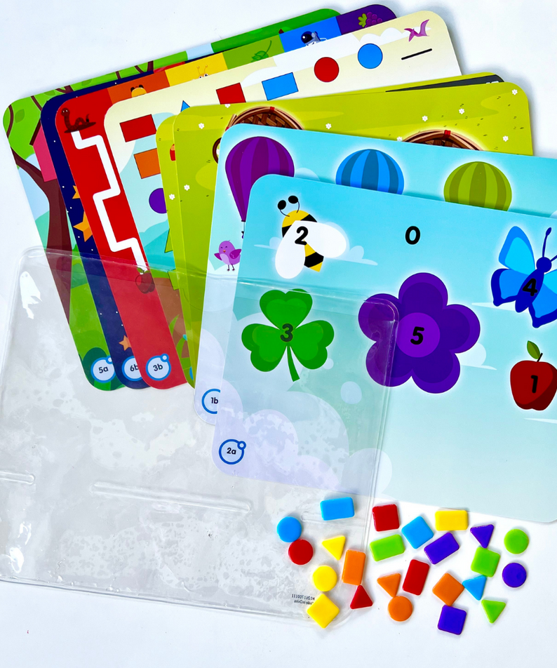 Learning Resources Colours & Shapes Sensory Pad, Reusable Tactile Learning Toy with 16 Activities, Ages 3+