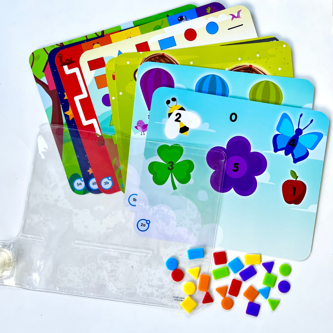 Learning Resources Colours & Shapes Sensory Pad, Reusable Tactile Learning Toy with 16 Activities, Ages 3+